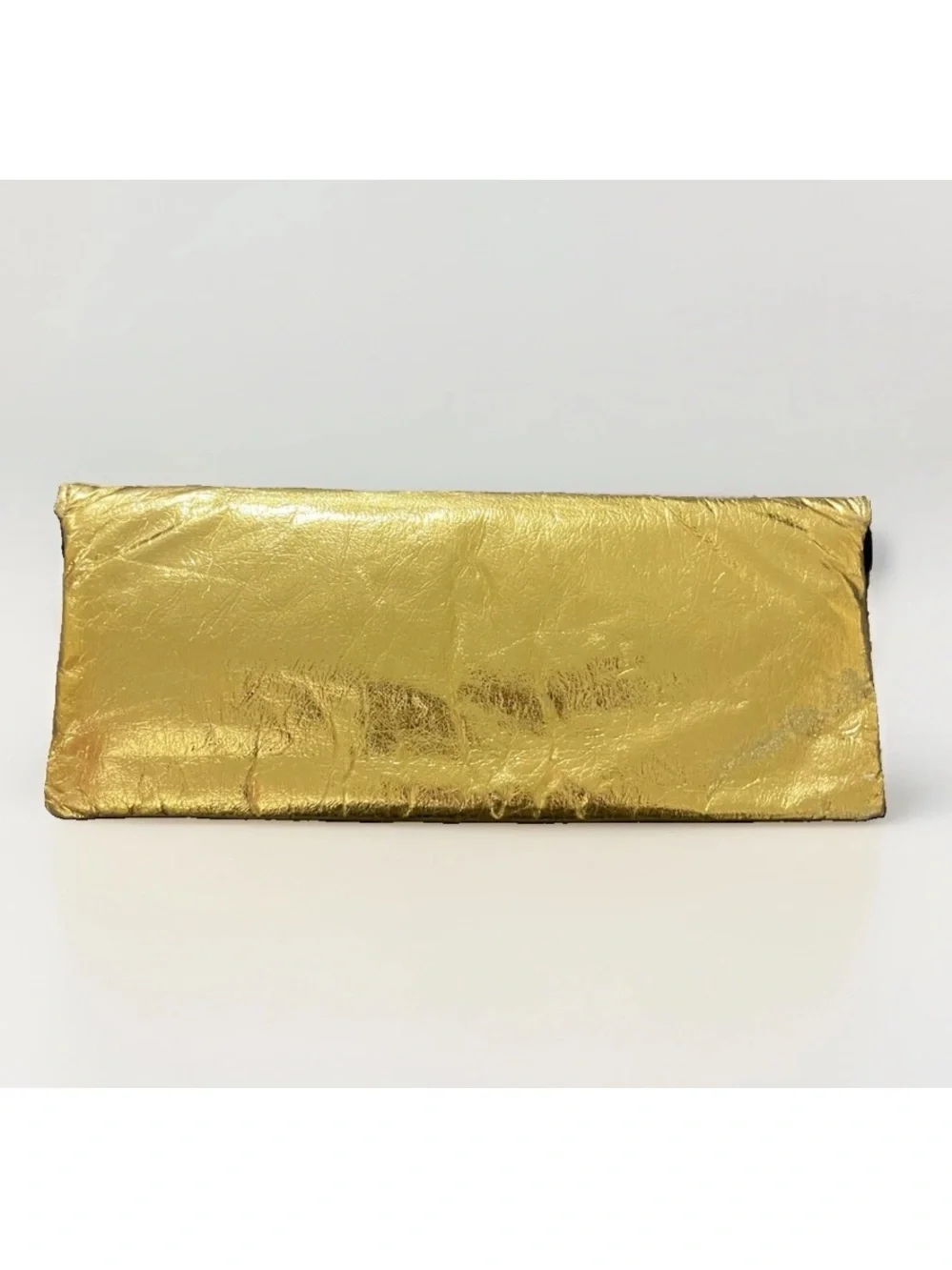 Metallic Gold Envelope Clutch Purse 50s 60s MCM Vintage Dressy Evening Party